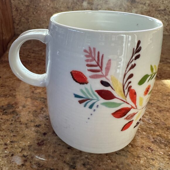 Anthropologie Petal Palette Monogram Letter " R " Ceramic Mug by Starla Halfman - Picture 3 of 7